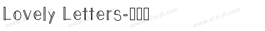 Lovely Letters字体转换